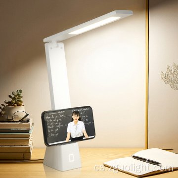 Skládací LED dioda Desk Lampa Ochrana očí čtení Světlo